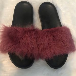 UGG Lamb Fur Slides